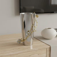 Stainless Steel Floral Vase Anti-Rust Polished Steel Flower Holder Easy to Clean