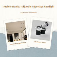 COB rotatable dimmable LED spotlight