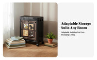 Foldaway Front-Door Cabinet Foldable Foldaway Bin Tower with Doors
