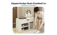 Upholstered Shoe Rack Bench Multifunctional Design Cushi Single D Shoe Cubby