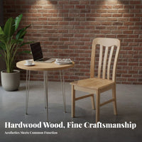 Spindle rear Side Chair hardwood Wood Spindle rear Chair Nordic aesthetic Sturdy Construction for Interior Decorators