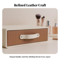 Desktop Makeup Box with Drawers particleproof Design for Dressing Table, Bedroom
