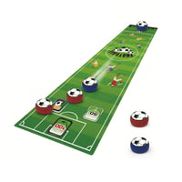Tabletop Soccer Game with Pucks Compact Soccer Game Mat Lightweight for Families