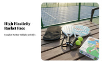 Exterior Door Paddle Sphere Racket Non-Slip Grip Padel Racket Set Beach Racket Sport Paddle High Elasticity Face Sports