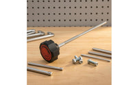 Stop Label Resistance Adjustment Rod Plastic Knob Bike Resistance Rod Metal Shaft