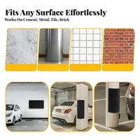 2 Pieces Shock Absorbent Garage Wall Bumper Pad Flexible Garage Wall Protector Cuttable for Parking Lot, Warehouse, Basement