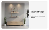 Three-Tier Rope storage solutionSaving Hanging Rack Rustic design & aesthetic for Bedroom, Students