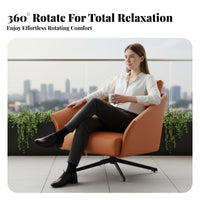 Upholstered rotating Armchair Italian design Lounge Chair Modern Design Comfortable for Interior Designers, Bedroom, Home Office