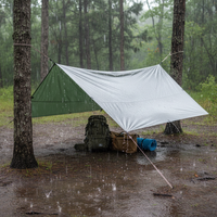 Outdoor Waterproof Sunshade Tent Tarp for Camping Beach
