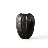 Decorative Vase Hollow Form Wood-Grain Vase Tabletop Flower Holder