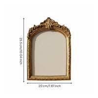 Ornate Vintage Frame Tabletop Display Vintage Picture Frame Glass Front Home Decor for Bedroom