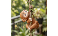 Monkey Rope Ornament Garden Hanging Monkey Ornament Gift Idea Outdoor Decor for Plant Trellis
