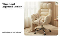 Upholstered Armchair with Footrest Reclining Rearrest Upholstered Recliner with Footrest Luxuriously Padded Paddinging Padded