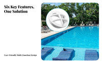 White Inlet Return Fitting Low-Profile Pool Inlet Fitting Heavy Duty Easy Installation