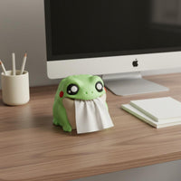 Cartoon Frog Tissue Box Flip-Accessible Belly Home Decor for Children