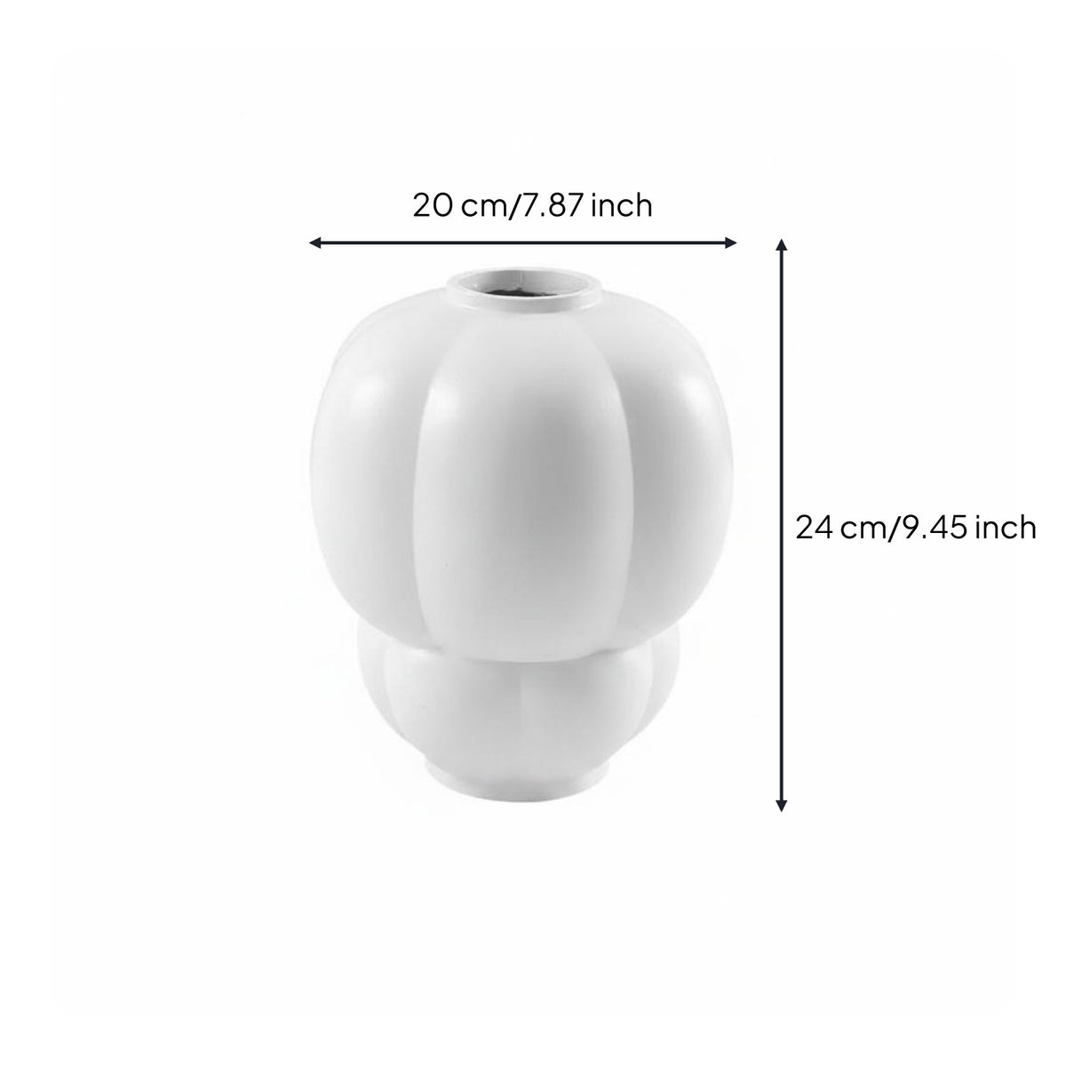 2 Pieces Bubble Vase Nordic Design Home Decor for Living Room