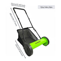 Manual Reel Mower Low Maintenance Push Reel Mower Lightweight