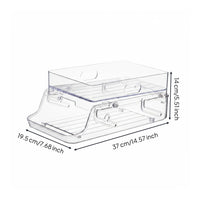 Double Layer Refrigerator Can Dispenser Space-Saving Can Dispenser Automatic Roll Forward for Kitchen