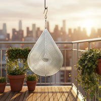 Rotating Wind Chime Handmade Raindrop Wind Chime Artisanal for Garden, Outdoor