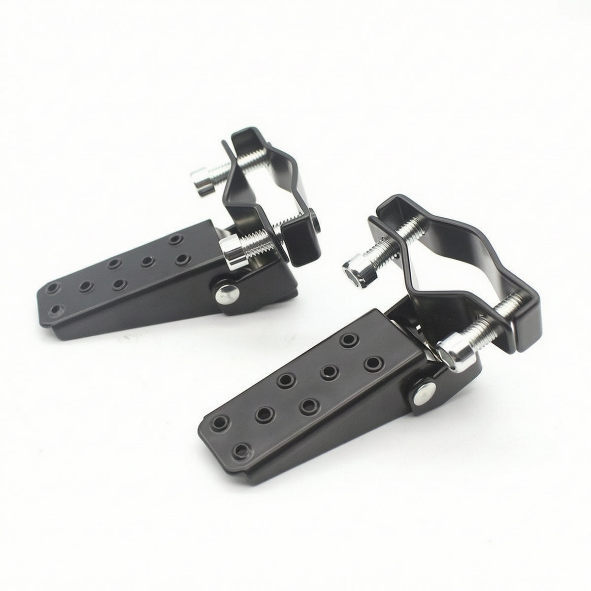 Motorcycle Rear Foot Pegs Black Rear Foot Pegs with Bracket Sturdy Footrests for Motorcyclists