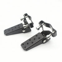 Motorcycle Rear Foot Pegs Black Rear Foot Pegs with Bracket Sturdy Footrests for Motorcyclists