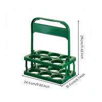6 Bottle Carrier Plastic Foldable Beer Rack Thickened Design for Karaoke, Party