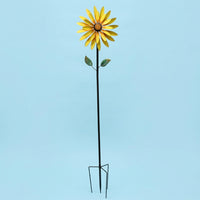 Solar Wind Spinner Outdoor Metal Garden Windmills Layer Decor with Stake, 160cm Tall Patio Yard Sculpture