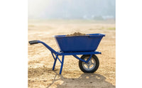 Garden Dump Cart Tilting Tipping Cart Wheelbarrow with Tipping Tub Metal Garden Trolley Manual for Gardeners, Gardens