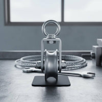 U-Groove Wire Rope Pulley Stainless Steel Rope Pulley Smooth Rolling for Rock Climbers, Fitness Enthusiasts, Home Gym, Workshop