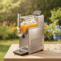Single-Touch Smoothie Maker with Drain Tray Tray Easy-Clean Ice with Touchscreen Large Capacity Countertop Slush Machine Portable for Home Bartenders, Kitchen