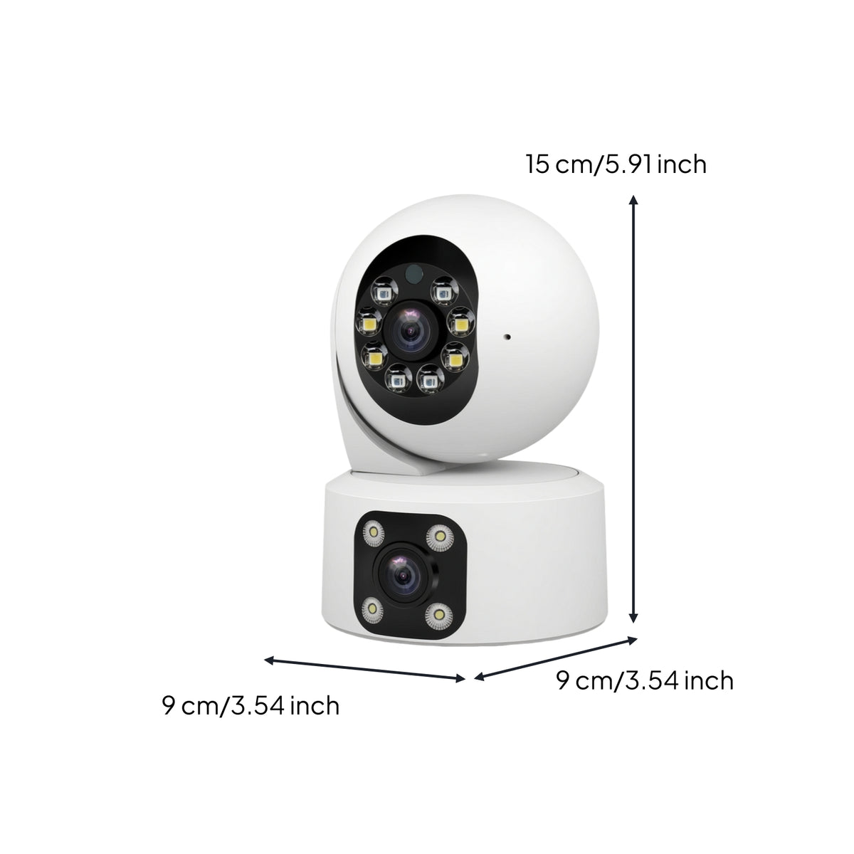 Easy Setup Home Security Camera Motion Detection Indoor Security Camera Night-Vision Smart for Families, Parents, Living Room, Nursery, Entryway