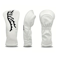 Black Line Tiger Golf Headcovers for Driver, Fairway Wood, and Putter
