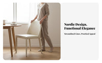 Upholstered Saddle Chair Nordic and Design Seating Furniture Minimalist Design Comfortable Padding for Dining Room, Cafe