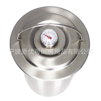 Stainless Steel Meat Steaming Bucket with Temperature Monitor