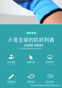 手部手套仓鼠用品儿童小宠物抓伤实验室鹦鹉撕咬动物防护多用途