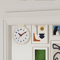 Battery Operated Double-Sided Wall Clock Easy to Read Home Decor Modern Minimalist Design for Office