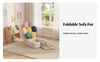 Legless Tatami Lounger Foldable Flower-Shaped Lounger Space-Saving for Students