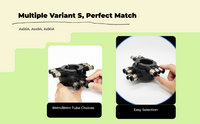 Air Control Valve, Tire Changer Machine Parts, High Durability Fitting Adapters, Metal, Compatible Replacement