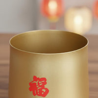 Gold Flower Vase Decorative Centerpiece Ornamental Planter Vase Rust-Resistant