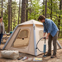Inflatable Outdoor Camping Tent Portable Folding Automatic Travel Shelter for 3-5 People