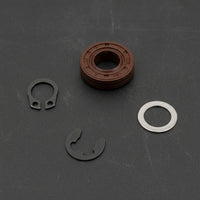 4 Pieces Oil Seal with Clips Nitrile Rubber Shaft Seal Kit Galvanized Retaining Clip Set for Mechanics