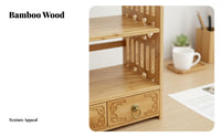 Multi-Tier organizer with Drawer Space-Saving Desk Shelf Multifunctional for Vanity
