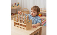 Hand Bell with Rack Reflective Shaker Bell Toy Instrument for Young Children, Playroom