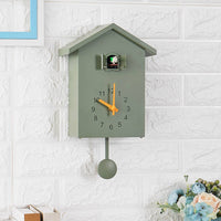 Cuckoo Wall Clock Nordic Style Modern Cuckoo Clock Hourly Chime Home Decor for Living Room, Bedroom, Office