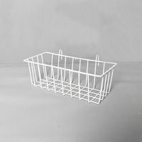 Iron Bathroom Storage Baskets for Hanging Storage, Black Wire Mesh Hanging Basket for Home Office, Metal Mesh Wall Storage with Hook, 1 Pack