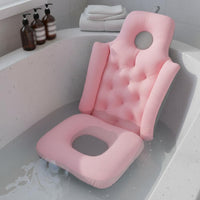 Non-Slip Bath Net Seat Breathable Mesh Bathtub Pillow Seat Comfortable