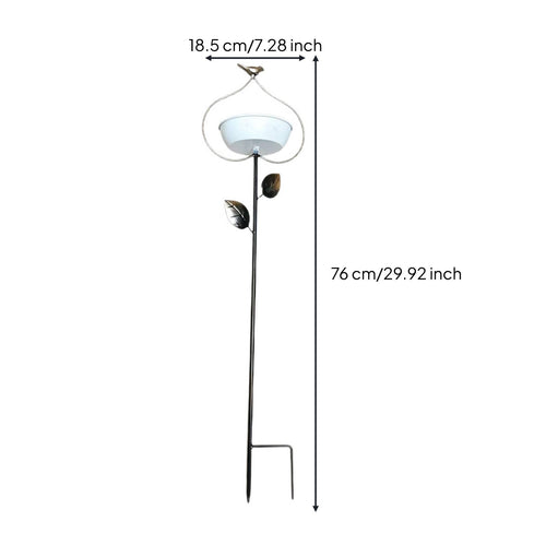 2 Pieces Metal Bird Feeder Decorative Outdoor Decor Weather-Resistant