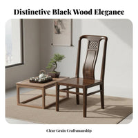 New Chinese design Z-Leg Armchair Mortise and Tenon Joint Dining Chair Ergonomic supportrest Seating Furniture contourd Armrests for Homeowners, Restaurant Owners, Design lovers, Tea Room, Hotel Lobby