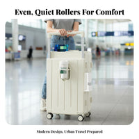 Multifunctional Luggage Wide Stable Handle Hardside Carry-on Lightweight