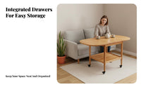 Extendable-Downpanel Dining Table Multi-Functional Extendable Extendable-Downpanel Table Multifunctional Mobile with Casters